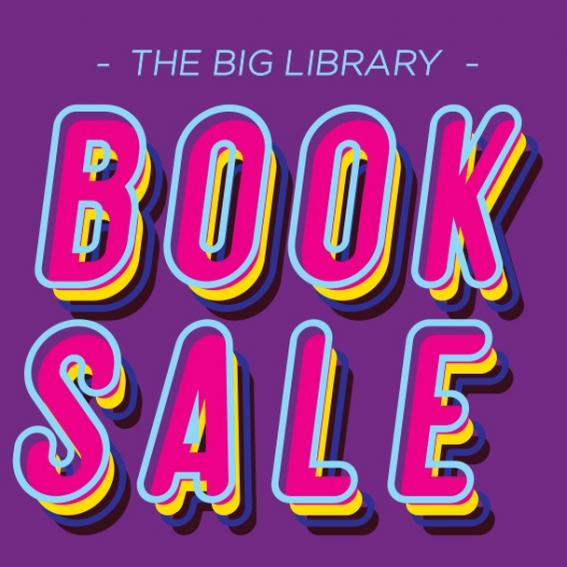 pink book sale poster