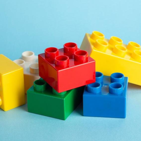 Lego building blocks.