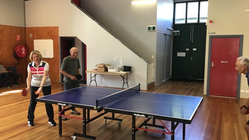 Table tennis at the Drill hall