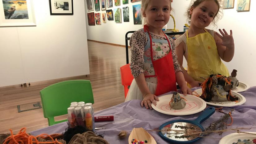 Art Explorers Workshop in the Mosman Youth Art Prize at Mosman Art Gallery