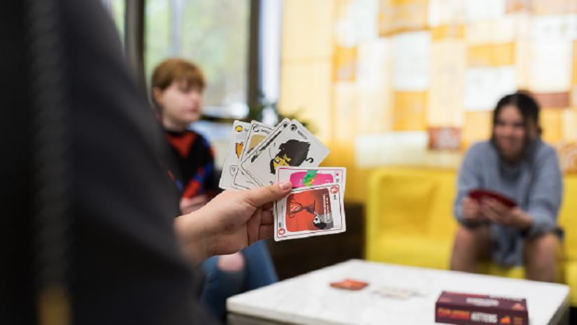 Mosman Youth Drop In Young people playing card games