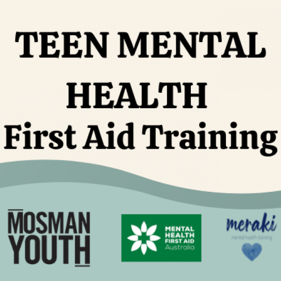 Teen mental health first aid logo with the provider logos underneath