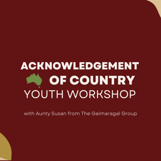 Words Acknowledgement of country youth workshop
