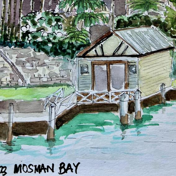 Mosman Bay by Anna Barr, one of more than 50 artworks on show.