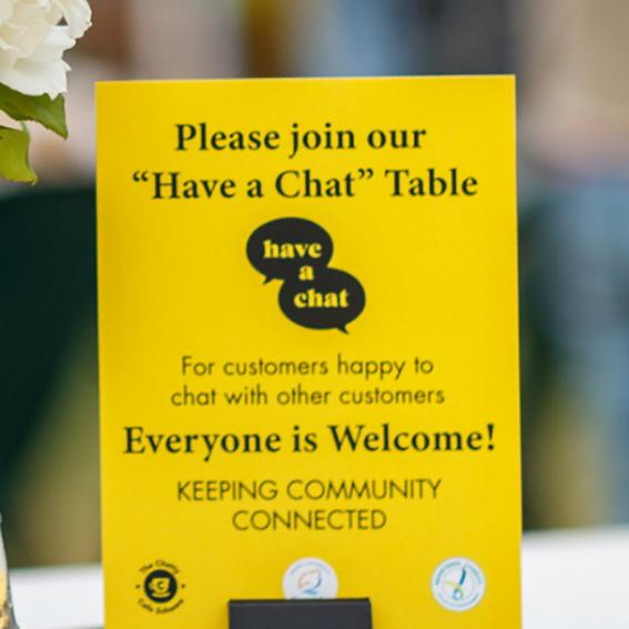 Image of Chatty Cafe sign