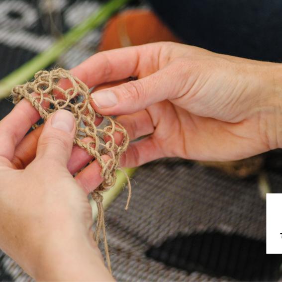 Woven bracelet.
