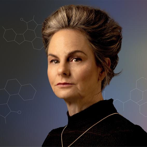 Headshot of actor playing Marie Curie.
