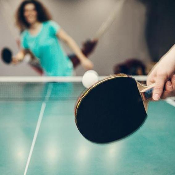 Table tennis match