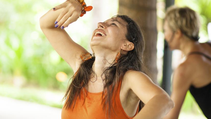 woman dancing