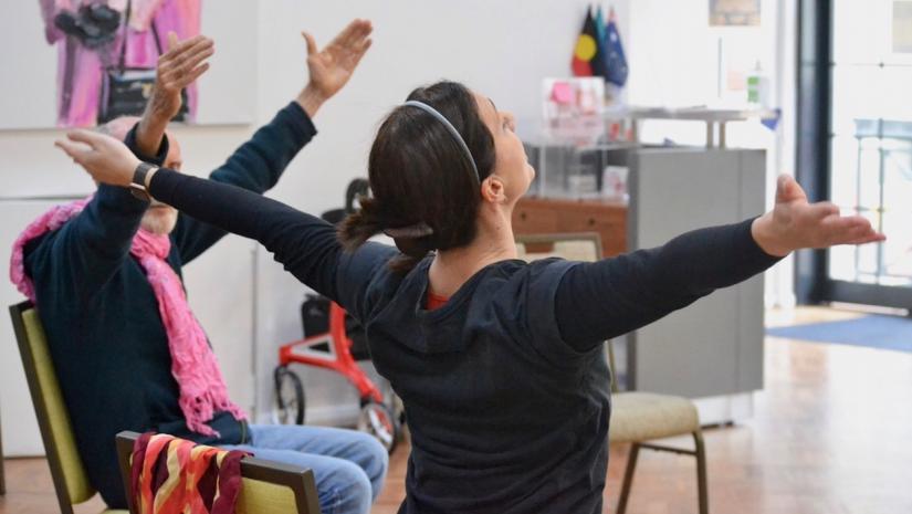 Class beginning movement.