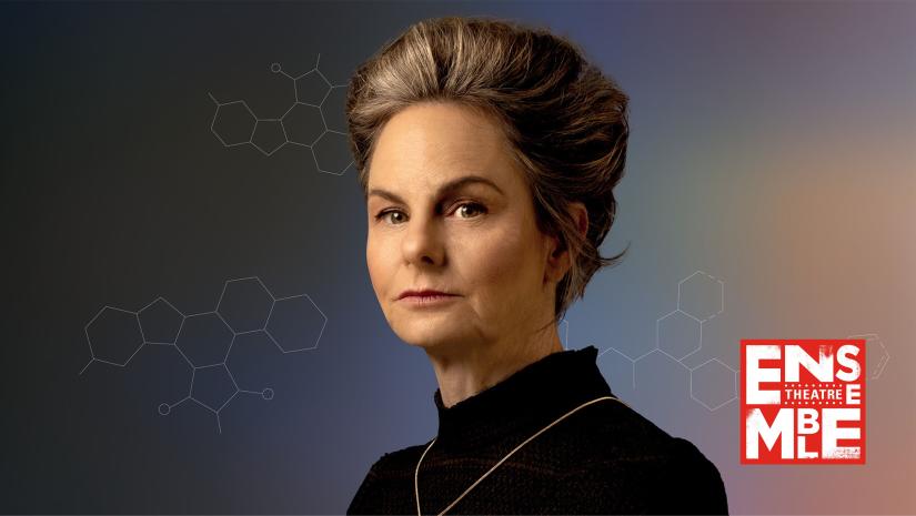 Headshot of actor playing Marie Curie.